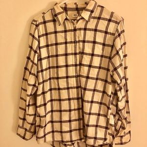 ***UNIQLO PLAID FLANNEL***